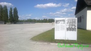 otevřené "nádvoří" v Dachau