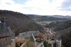 pohled z hradu Karlštejn